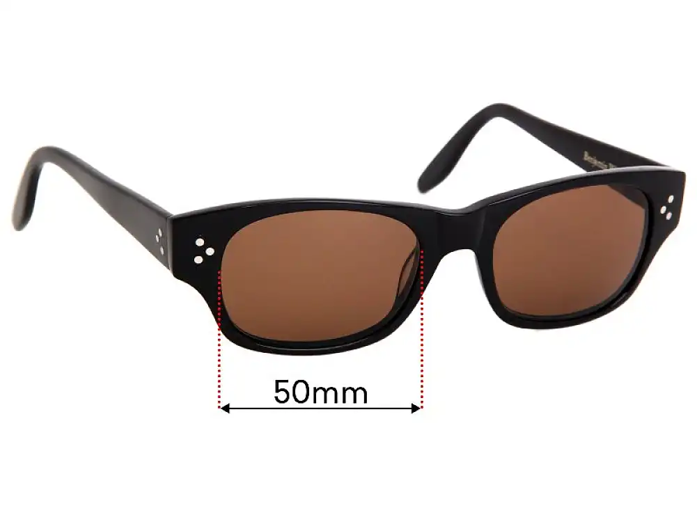 Sunglass Fix Replacement Lenses for Benjamin Whatts Workaholic Raven - 50mm Wide Sunglass Fix Replacement Lenses for Benjamin Whatts Workaholic Raven - 50mm Wide