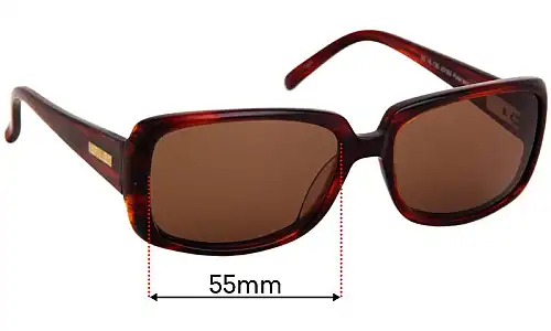Sunglass Fix Replacement Lenses for Bill Bass Alice - 55mm Wide Bill Bass Alice Replacement Lenses 55mm wide