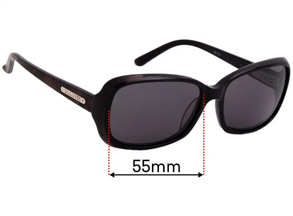 Sunglass Fix Replacement Lenses for Bill Bass Nina 25409 - 55mm Wide Sunglass Fix Replacement Lenses for Bill Bass Nina 25409 - 55mm Wide