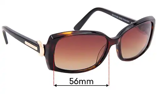 Sunglass Fix Replacement Lenses for Bill Bass Zara - 56mm Wide Sunglass Fix Replacement Lenses for Bill Bass Zara - 56mm Wide