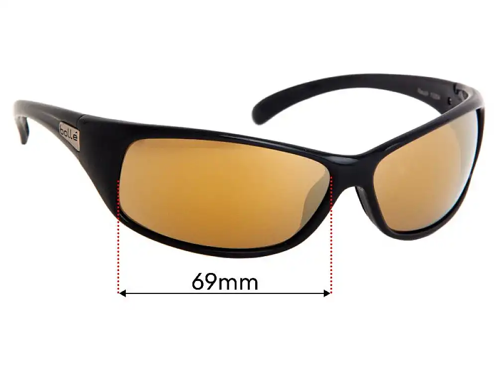 Sunglass Fix Replacement Lenses for Bolle Recoil - 69mm Wide Sunglass Fix Replacement Lenses for Bolle Recoil - 69mm Wide
