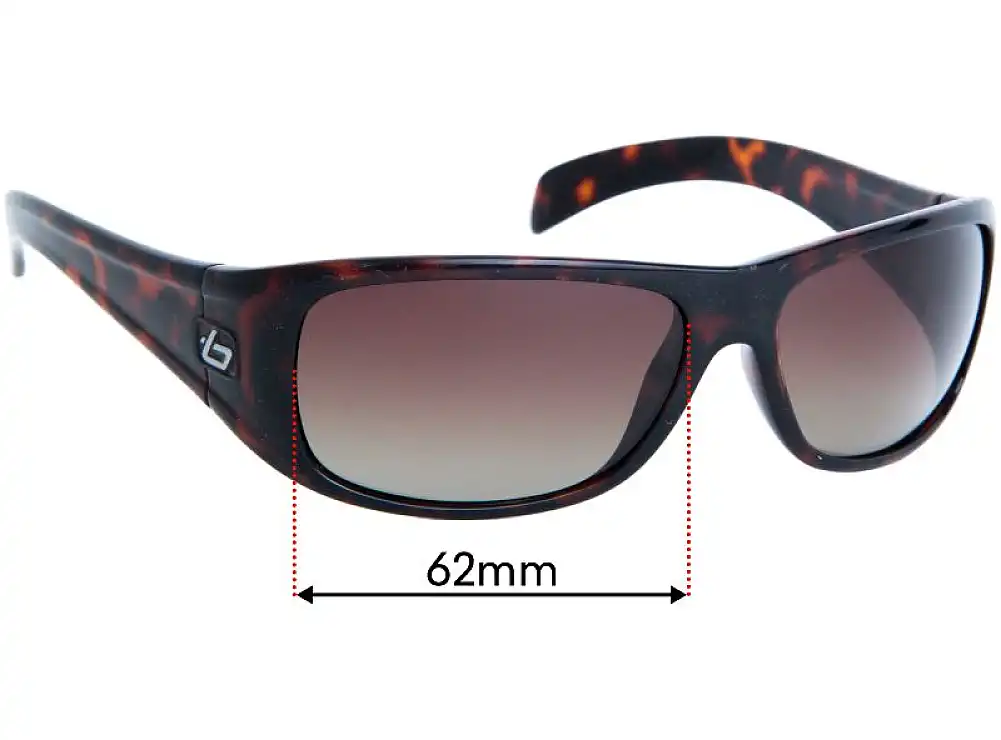 Sunglass Fix Replacement Lenses for Bolle Sonar - 62mm Wide Sunglass Fix Replacement Lenses for Bolle Sonar - 62mm Wide