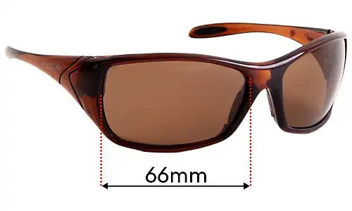 Sunglass Fix Replacement Lenses for Bolle Voodoo - 66mm Wide Sunglass Fix Replacement Lenses for Bolle Voodoo - 66mm Wide