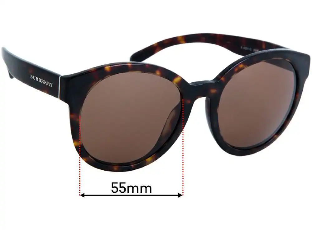 Sunglass Fix Replacement Lenses for Burberry B 4231-D - 55mm Wide Sunglass Fix Replacement Lenses for Burberry B 4231-D - 55mm Wide