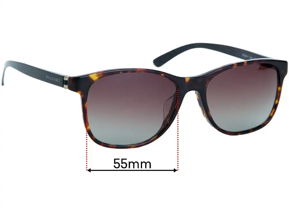 Sunglass Fix Replacement Lenses for Bvlgari 3036-F - 55mm Wide Sunglass Fix Replacement Lenses for Bvlgari 3036-F - 55mm Wide