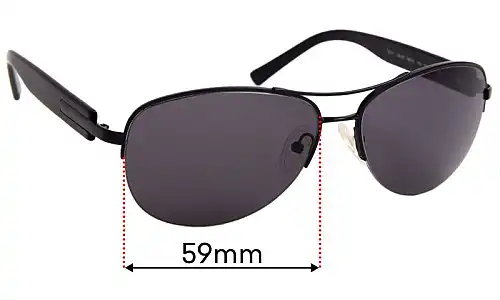 Sunglass Fix Replacement Lenses for Bvlgari 5011 - 59mm Wide Bvlgari 5011 Replacement Lenses 59mm wide