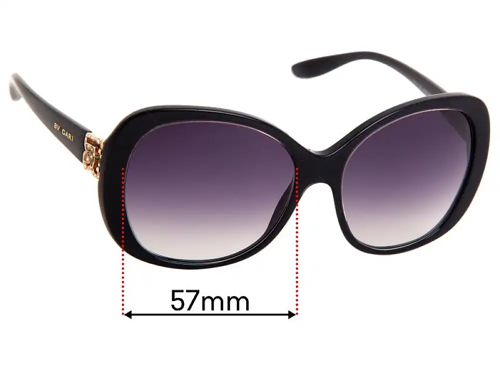 Sunglass Fix Replacement Lenses for Bvlgari 8171 B - 57mm Wide Sunglass Fix Replacement Lenses for Bvlgari 8171 B - 57mm Wide