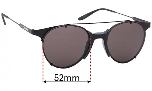 Sunglass Fix Replacement Lenses for Carrera 128/S - 52mm Wide Carrera 128/S Replacement Lenses 52mm wide