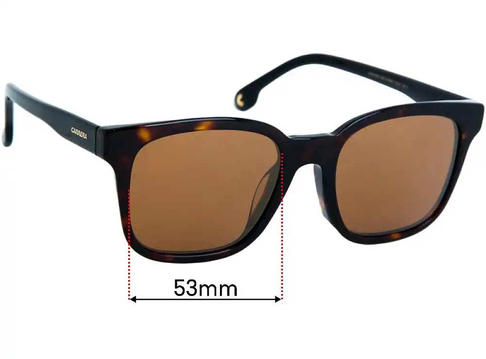 Sunglass Fix Replacement Lenses for Carrera 185/F/S - 53mm Wide Sunglass Fix Replacement Lenses for Carrera 185/F/S - 53mm Wide