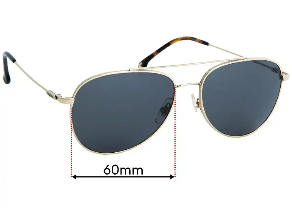 Sunglass Fix Replacement Lenses for Carrera 187/S - 60mm Wide Sunglass Fix Replacement Lenses for Carrera 187/S - 60mm Wide