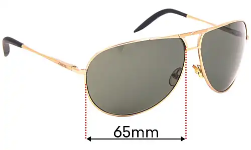 Sunglass Fix Replacement Lenses for Carrera Touring 1 - 65mm Wide Sunglass Fix Replacement Lenses for Carrera Touring 1 - 65mm Wide