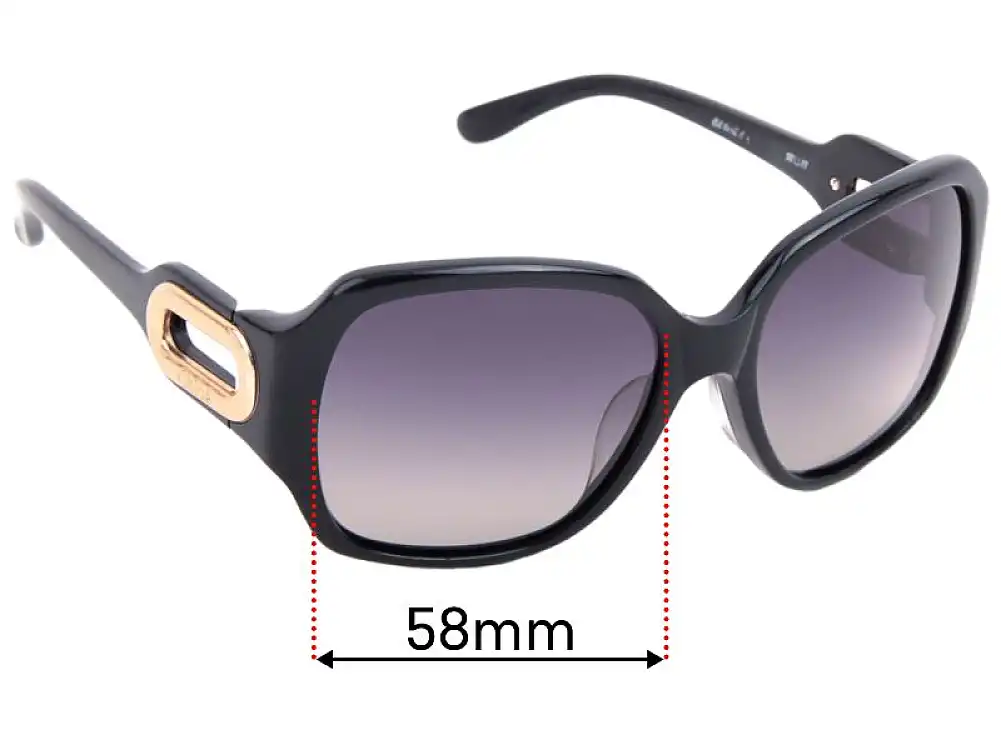 Sunglass Fix Replacement Lenses for Chloe CL 2192 - 58mm Wide Sunglass Fix Replacement Lenses for Chloe CL 2192 - 58mm Wide