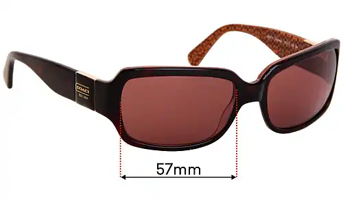 Sunglass Fix Replacement Lenses for Coach HC8024 Delphine - 57mm Wide Sunglass Fix Replacement Lenses for Coach HC8024 Delphine - 57mm Wide