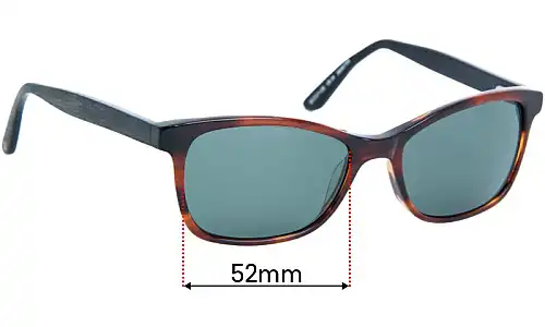 Sunglass Fix Replacement Lenses for Country Road CR 34 - 52mm Wide Sunglass Fix Replacement Lenses for Country Road CR 34 - 52mm Wide