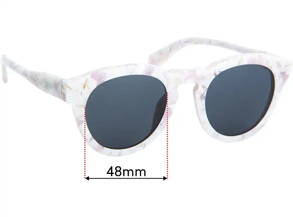 Sunglass Fix Replacement Lenses for Diff Eyewear Dime II - 48mm Wide Sunglass Fix Replacement Lenses for Diff Eyewear Dime II - 48mm Wide