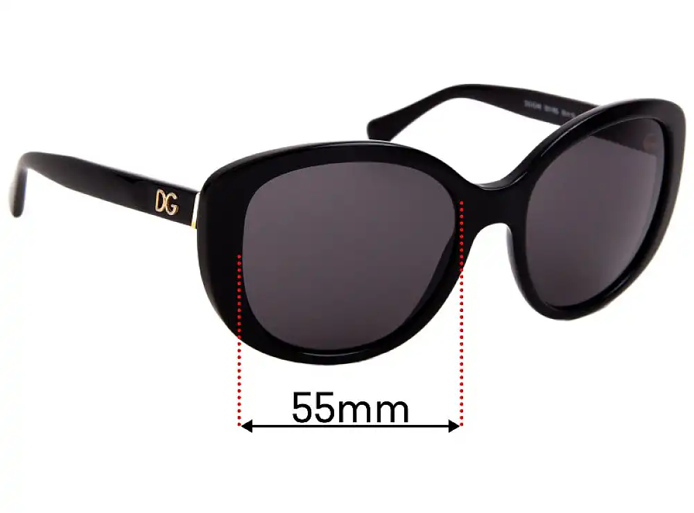 Sunglass Fix Replacement Lenses for Dolce & Gabbana DG4248 - 55mm Wide Sunglass Fix Replacement Lenses for Dolce & Gabbana DG4248 - 55mm Wide