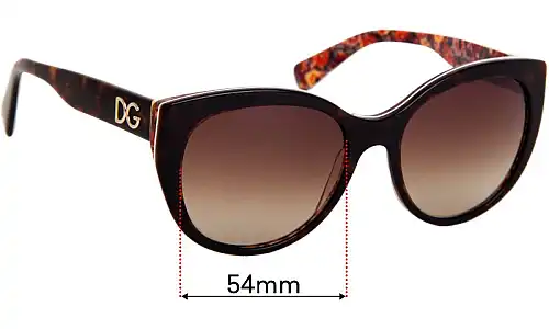 Sunglass Fix Replacement Lenses for Dolce & Gabbana DG4217 - 54mm Wide Sunglass Fix Replacement Lenses for Dolce & Gabbana DG4217 - 54mm Wide