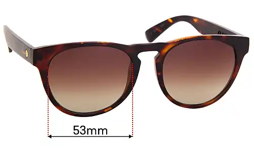 Sunglass Fix Replacement Lenses for Electric Nashville XL - 53mm Wide Sunglass Fix Replacement Lenses for Electric Nashville XL - 53mm Wide