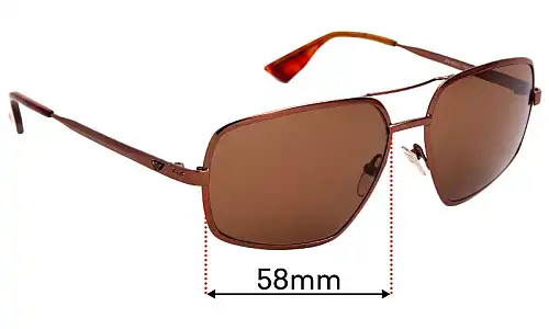 Sunglass Fix Replacement Lenses for Emporio Armani EA9639/S - 58mm Wide Sunglass Fix Replacement Lenses for Emporio Armani EA9639/S - 58mm Wide