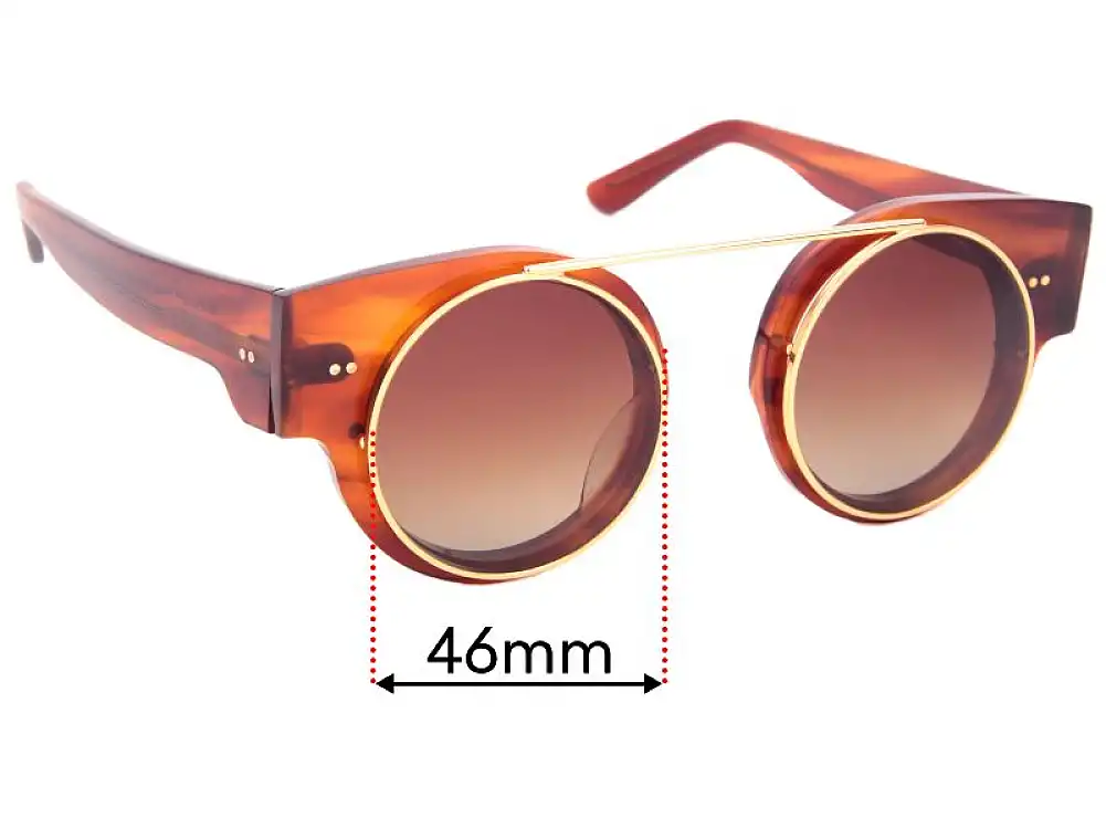 Sunglass Fix Replacement Lenses for Empresa Rybbon - 46mm Wide Sunglass Fix Replacement Lenses for Empresa Rybbon - 46mm Wide