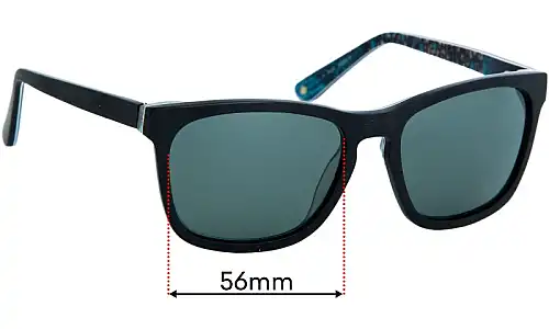 Sunglass Fix Replacement Lenses for Specsavers FH Sun Rx 03 - 56mm Wide Specsavers FH Sun Rx 03 Replacement Lenses 56mm wide