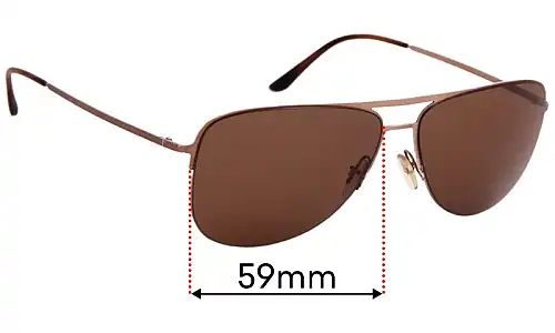 Sunglass Fix Replacement Lenses for Giorgio Armani AR 6007 - 59mm Wide Sunglass Fix Replacement Lenses for Giorgio Armani AR 6007 - 59mm Wide