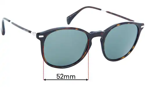 Sunglass Fix Replacement Lenses for Giorgio Armani GA 858/S - 52mm Wide Sunglass Fix Replacement Lenses for Giorgio Armani GA 858/S - 52mm Wide