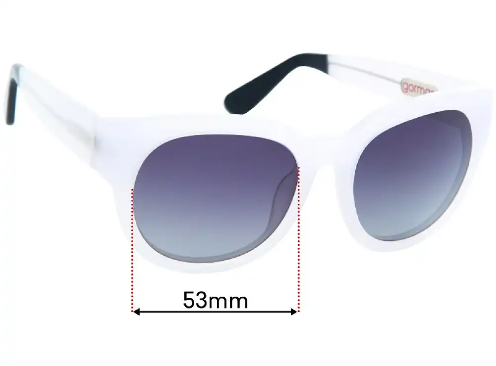 Sunglass Fix Replacement Lenses for Gorman Spotlight - 53mm Wide Sunglass Fix Replacement Lenses for Gorman Spotlight - 53mm Wide