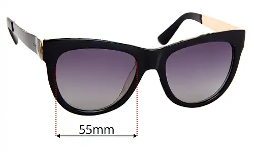Sunglass Fix Replacement Lenses for Gucci 3739/S - 55mm Wide Gucci 3739/S Replacement Lenses 55mm wide