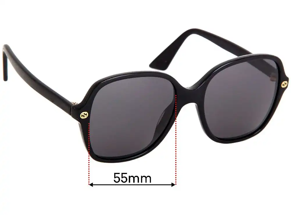Sunglass Fix Replacement Lenses for Gucci GG 0092/S - 55mm Wide Sunglass Fix Replacement Lenses for Gucci GG 0092/S - 55mm Wide