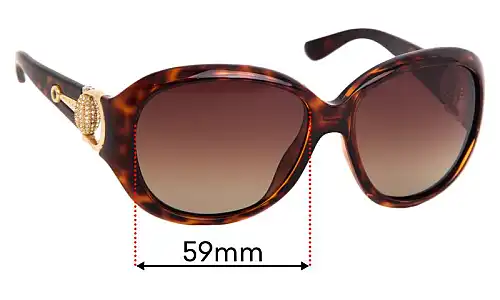 Sunglass Fix Replacement Lenses for Gucci GG3712/S - 59mm Wide Sunglass Fix Replacement Lenses for Gucci GG3712/S - 59mm Wide