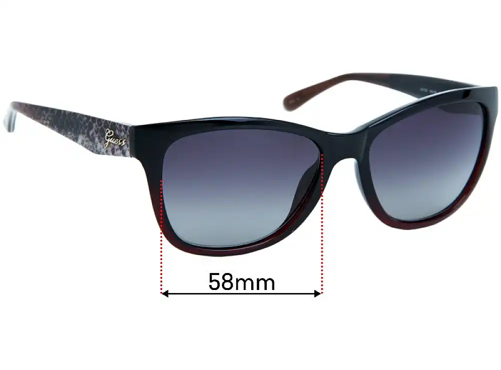 Sunglass Fix Replacement Lenses for Guess GU7192 - 58mm Wide Sunglass Fix Replacement Lenses for Guess GU7192 - 58mm Wide