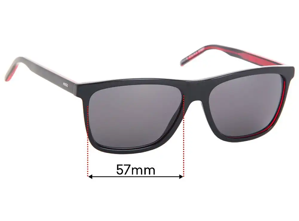 Sunglass Fix Replacement Lenses for Hugo Boss HG Sun Rx 01 - 57mm Wide Sunglass Fix Replacement Lenses for Hugo Boss HG Sun Rx 01 - 57mm Wide