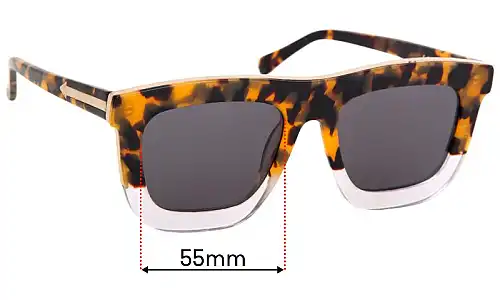 Sunglass Fix Replacement Lenses for Karen Walker Deep Orchard - 55mm Wide Karen Walker Deep Orchard Replacement Lenses 55mm wide