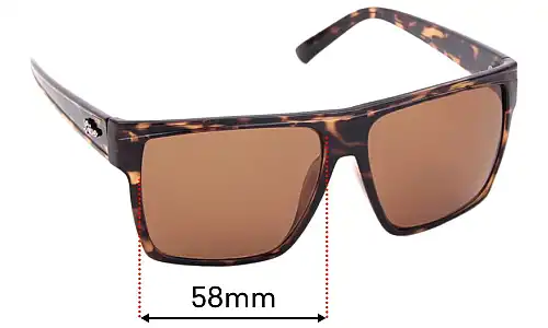 Sunglass Fix Replacement Lenses for Liive Juzzo - 58mm Wide Sunglass Fix Replacement Lenses for Liive Juzzo - 58mm Wide