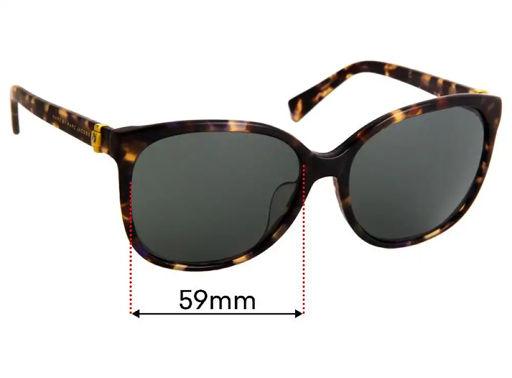 Sunglass Fix Replacement Lenses for Marc by Marc Jacobs MMJ 471/F/S - 59mm Wide Sunglass Fix Replacement Lenses for Marc by Marc Jacobs MMJ 471/F/S - 59mm Wide