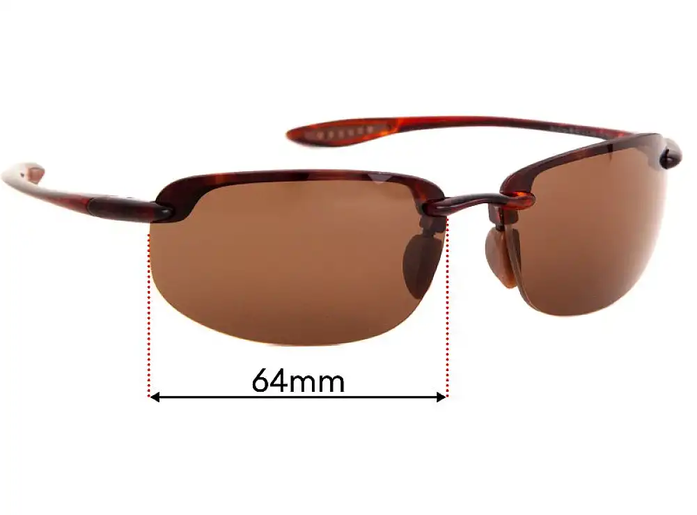 Sunglass Fix Replacement Lenses for Maui Jim MJ807 Ho'okipa - 64mm Wide Sunglass Fix Replacement Lenses for Maui Jim MJ807 Ho'okipa - 64mm Wide