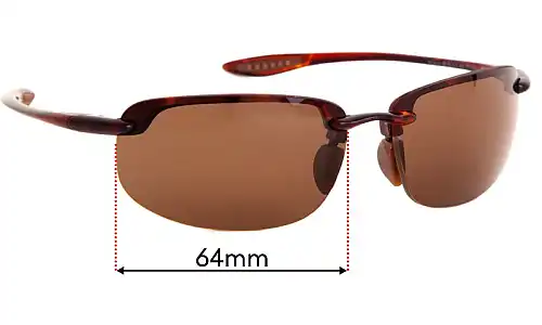 Sunglass Fix Replacement Lenses for Maui Jim MJ807 Ho'okipa - 64mm Wide Sunglass Fix Replacement Lenses for Maui Jim MJ807 Ho'okipa - 64mm Wide