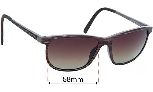 Sunglass Fix Replacement Lenses for Maui Jim MJ811 Dragon's Teeth (Lele Kawa) - 58mm Wide Maui Jim MJ811 Dragon's Teeth (Lele Kawa) Replacement Lenses 58mm wide