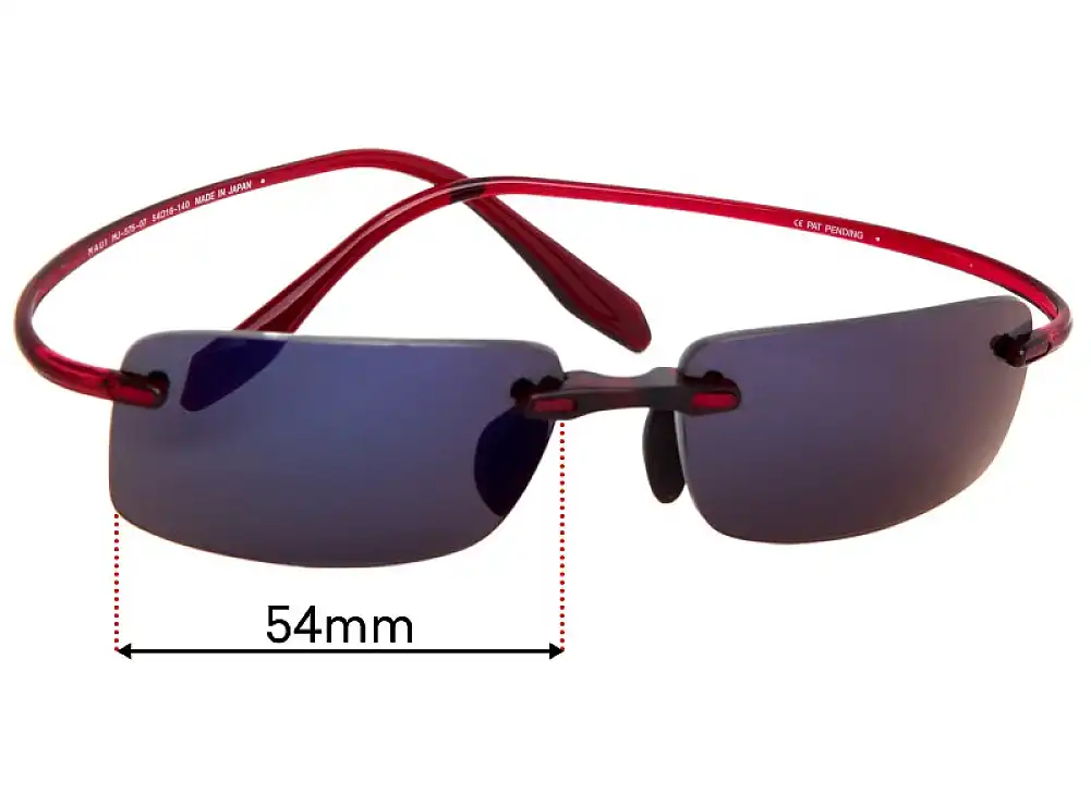 Sunglass Fix Replacement Lenses for Maui Jim MJ575 Pele - 54mm Wide Sunglass Fix Replacement Lenses for Maui Jim MJ575 Pele - 54mm Wide