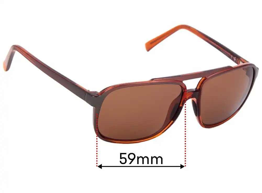 Sunglass Fix Replacement Lenses for Maui Jim MJ701 Silversword - 59mm Wide Sunglass Fix Replacement Lenses for Maui Jim MJ701 Silversword - 59mm Wide