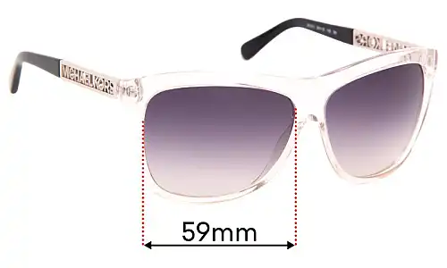 Sunglass Fix Replacement Lenses for Michael Kors MK6010 Benidorm - 59mm Wide Sunglass Fix Replacement Lenses for Michael Kors MK6010 Benidorm - 59mm Wide