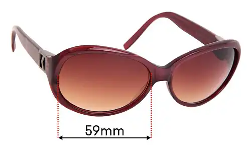 Sunglass Fix Replacement Lenses for Michael Kors M2605S - 59mm Wide Michael Kors M2605S Replacement Lenses 59mm wide