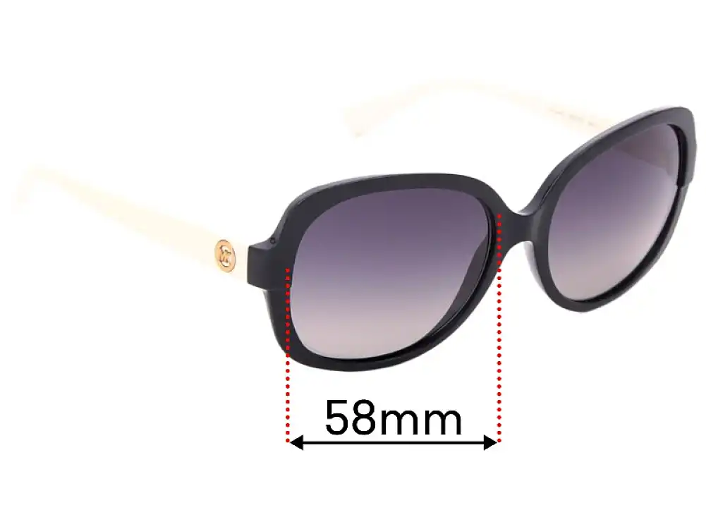 Sunglass Fix Replacement Lenses for Michael Kors MK6017 - 58mm Wide Sunglass Fix Replacement Lenses for Michael Kors MK6017 - 58mm Wide