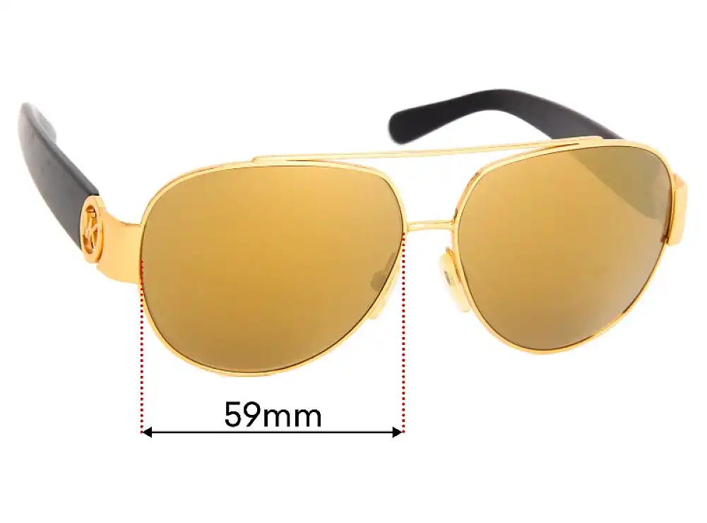 Sunglass Fix Replacement Lenses for Michael Kors Tabitha II MK5012 - 59mm Wide Sunglass Fix Replacement Lenses for Michael Kors Tabitha II MK5012 - 59mm Wide