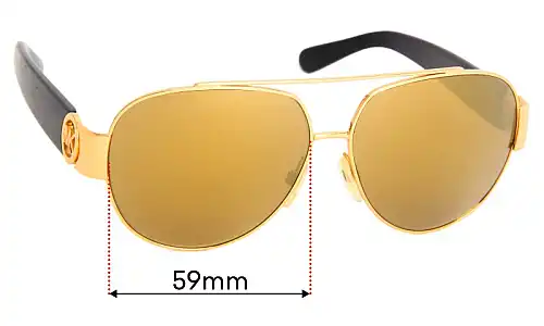 Sunglass Fix Replacement Lenses for Michael Kors Tabitha II MK5012 - 59mm Wide Michael Kors Tabitha II MK5012 Replacement Lenses 59mm wide