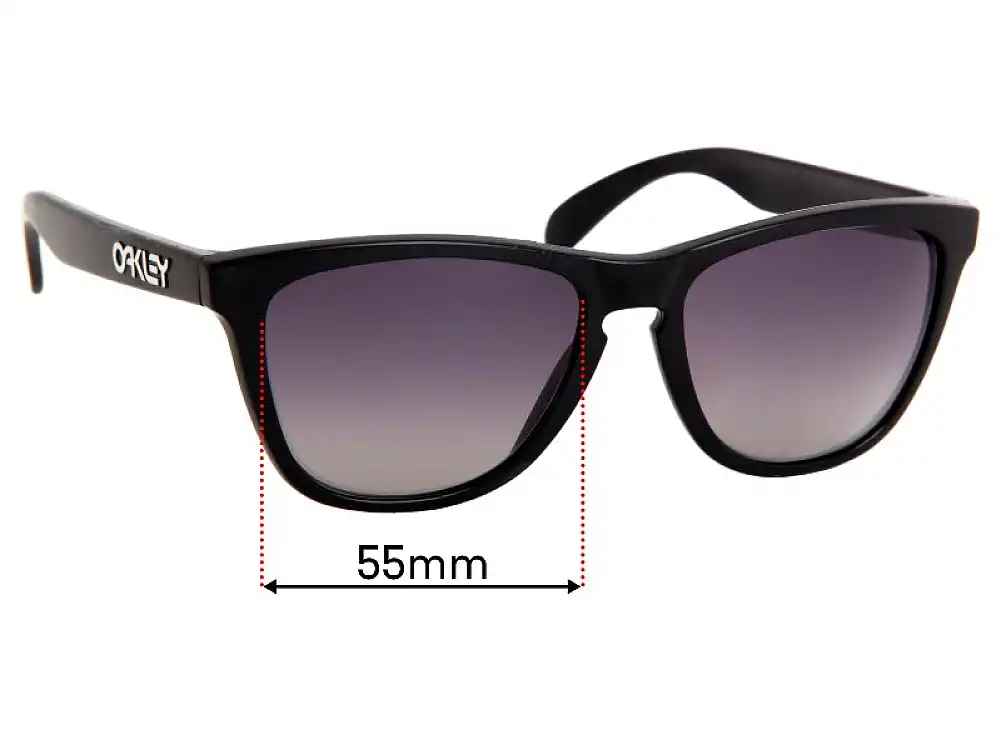 Sunglass Fix Replacement Lenses for Oakley Frogskins OO9013 - 55mm Wide Sunglass Fix Replacement Lenses for Oakley Frogskins OO9013 - 55mm Wide