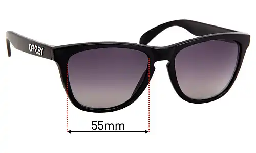 Sunglass Fix Replacement Lenses for Oakley Frogskins OO9013 - 55mm Wide Oakley Frogskins OO9013 Replacement Lenses 55mm wide