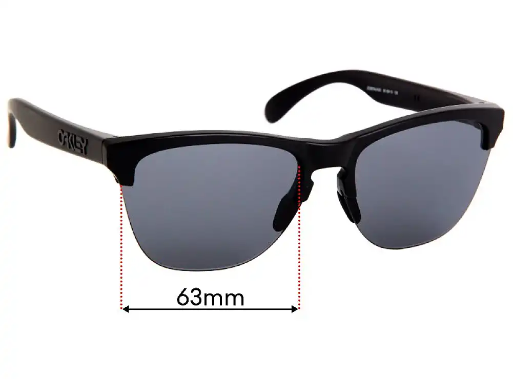 Sunglass Fix Replacement Lenses for Oakley Frogskins Lite OO9374 - 63mm Wide Sunglass Fix Replacement Lenses for Oakley Frogskins Lite OO9374 - 63mm Wide