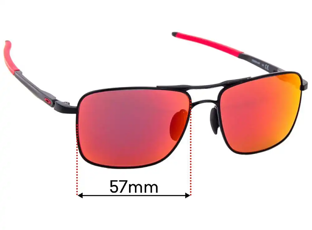 Sunglass Fix Replacement Lenses for Oakley Gauge 6 OO6038 - 57mm Wide Sunglass Fix Replacement Lenses for Oakley Gauge 6 OO6038 - 57mm Wide